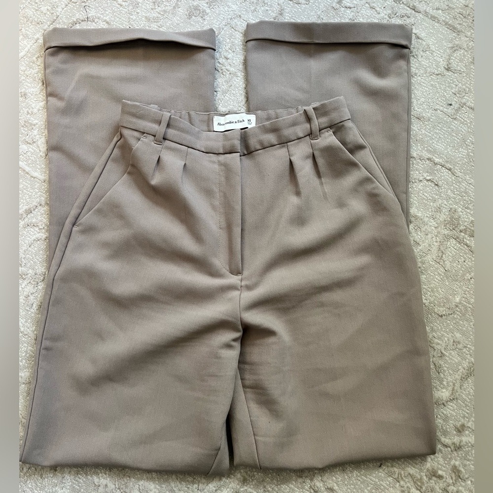 abercrombie fit & flare trousers